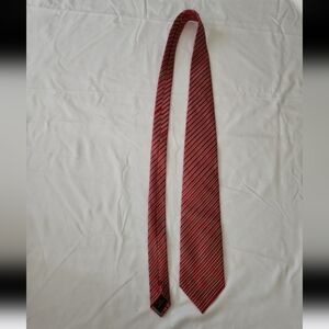 Bermuda mens red striped tie #NN3
